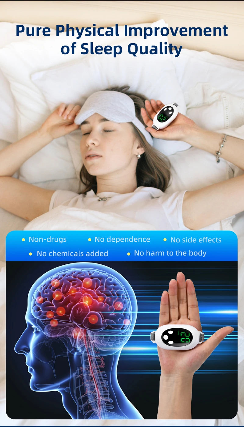 Handheld Sleep Aid Device, Anxiety Device, Relief Anxiety Help Sleep, Promotes Rest, USB Rechargeable